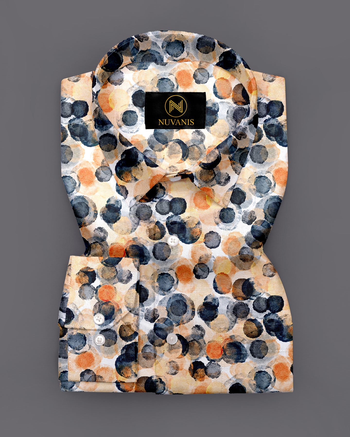 Multicolor Polka Dot Printed Full Sleeve Shirt