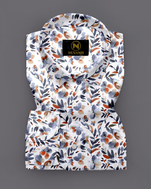 Multicolor Floral Printed Full Sleeve Shirt