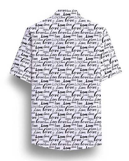 White Printed Half Sleeve Shirt