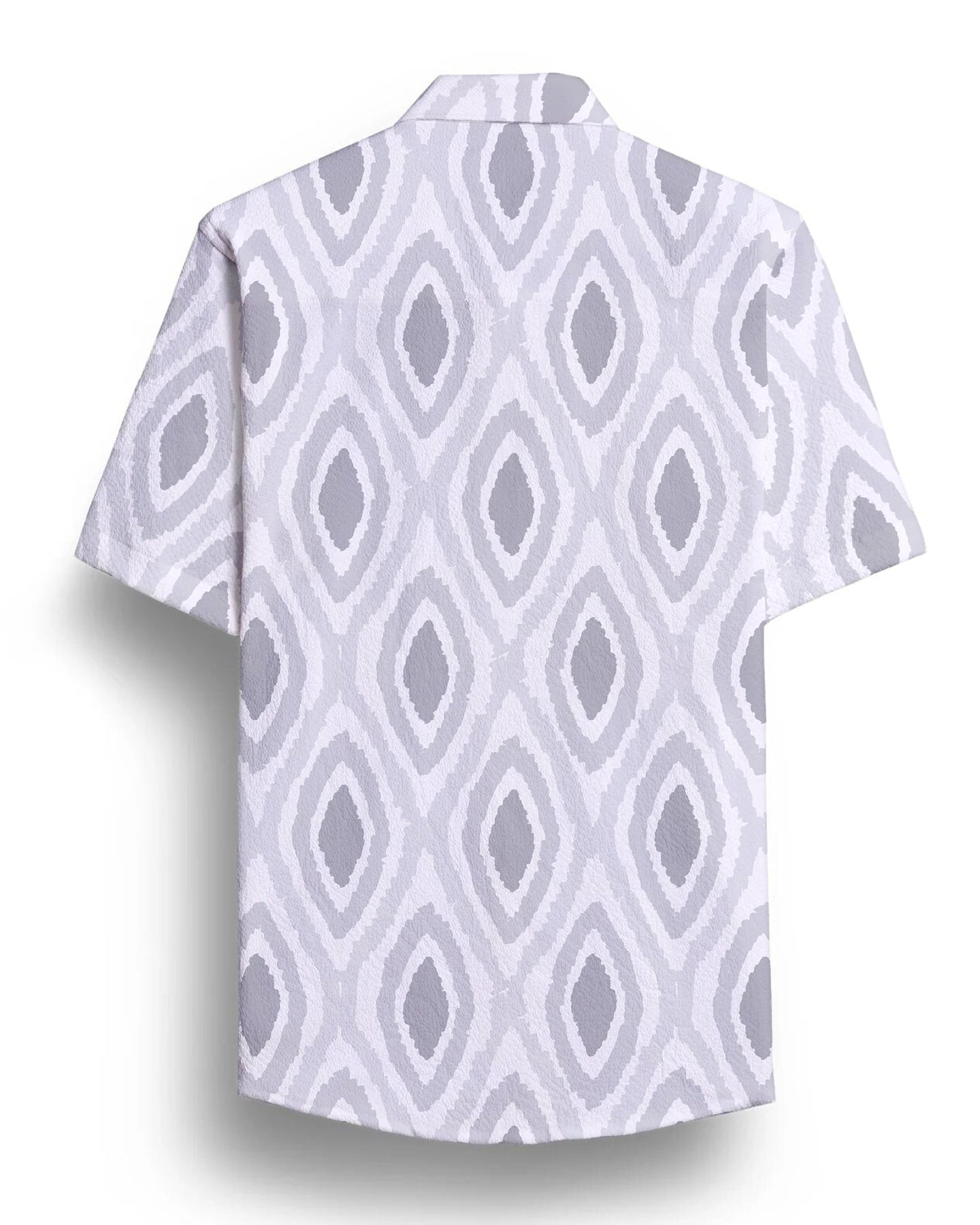 Gray Abstract Printed Half Sleeve Shirt