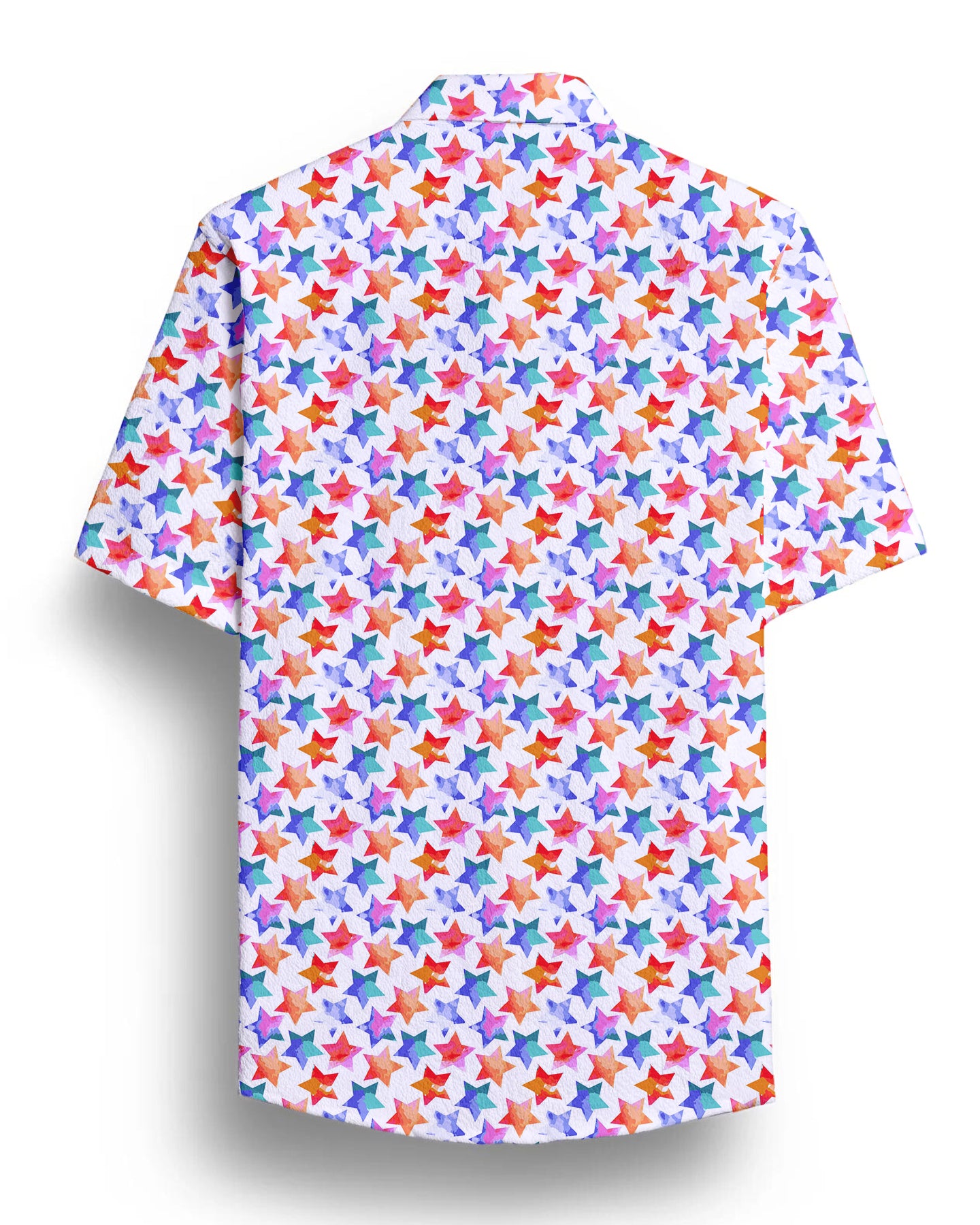 Multicolor Star Printed Half Sleeve Shirt