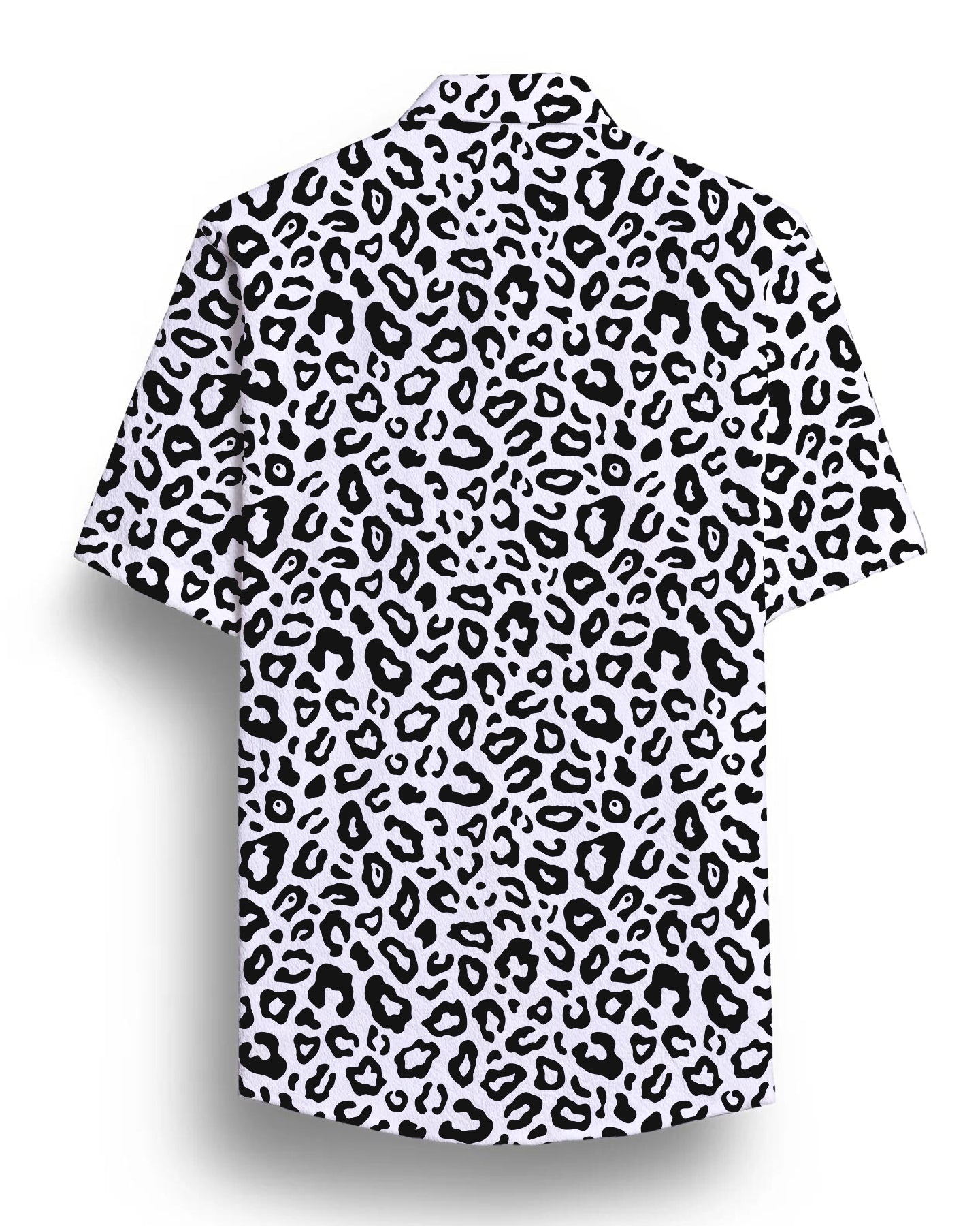 Black Animal Printed Half Sleeve Shirt