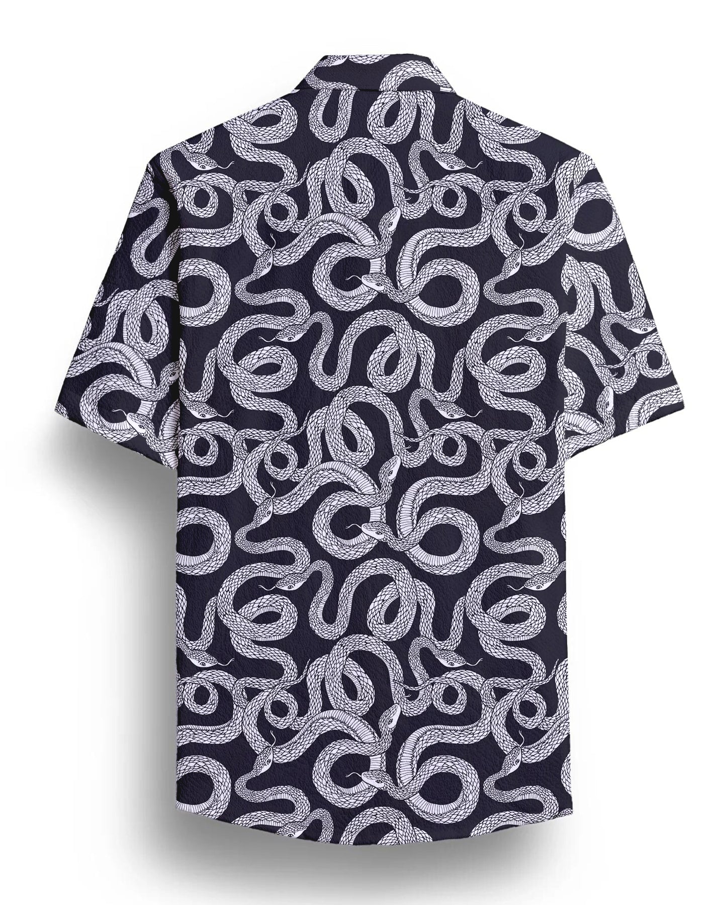 Black Snake Printed Half Sleeve Shirt