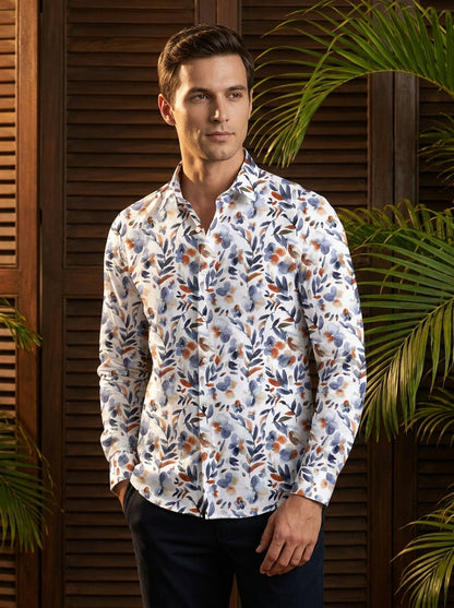 Multicolor Floral Printed Full Sleeve Shirt