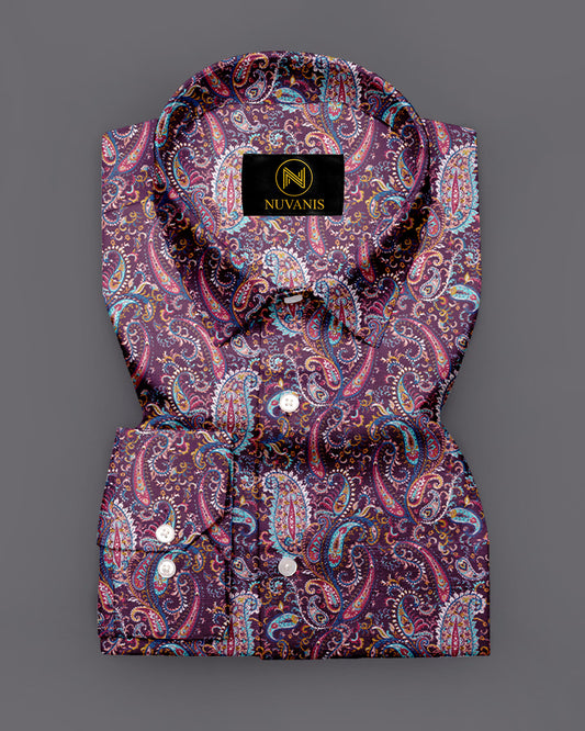 Multicolor Paisley Printed Full Sleeve Shirt