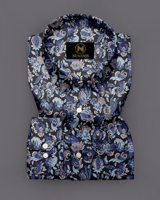 Multicolor Flower Printed Full Sleeve Shirt
