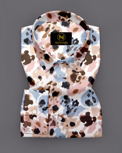 Multicolor Abstract Printed Full Sleeve Shirt