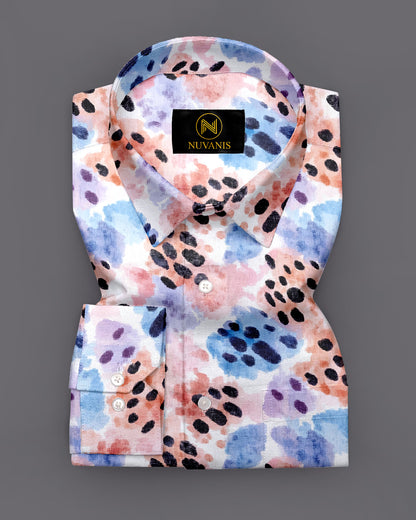 Multicolor Abstract Printed Full Sleeve Shirt